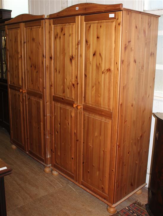 Pr pine wardrobes